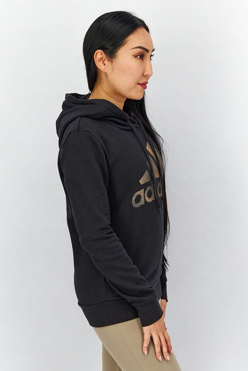 Adidas Women Sportswear Fit Hoodie, Black Combo - Image 3
